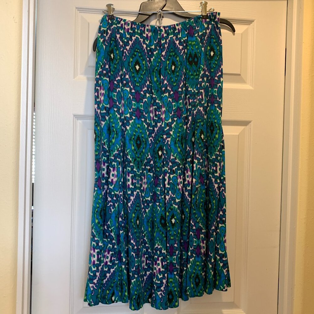 Flowy print skirt
